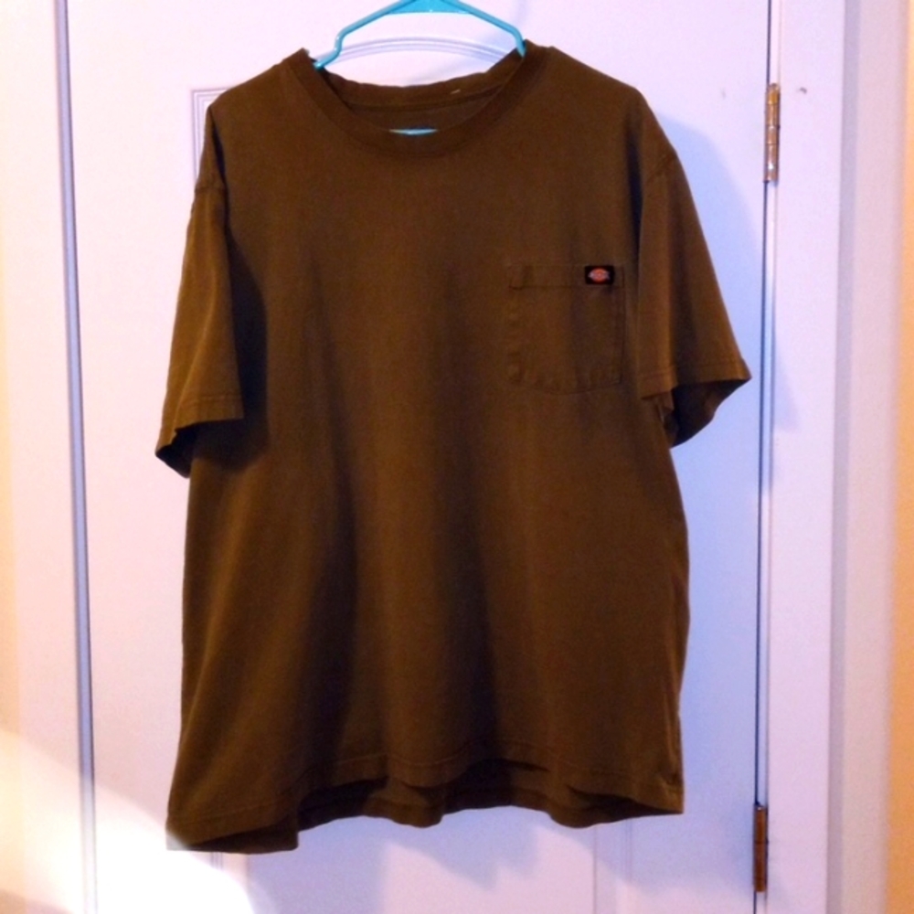 Brown Dickies Tshirt, brown, size 2XL